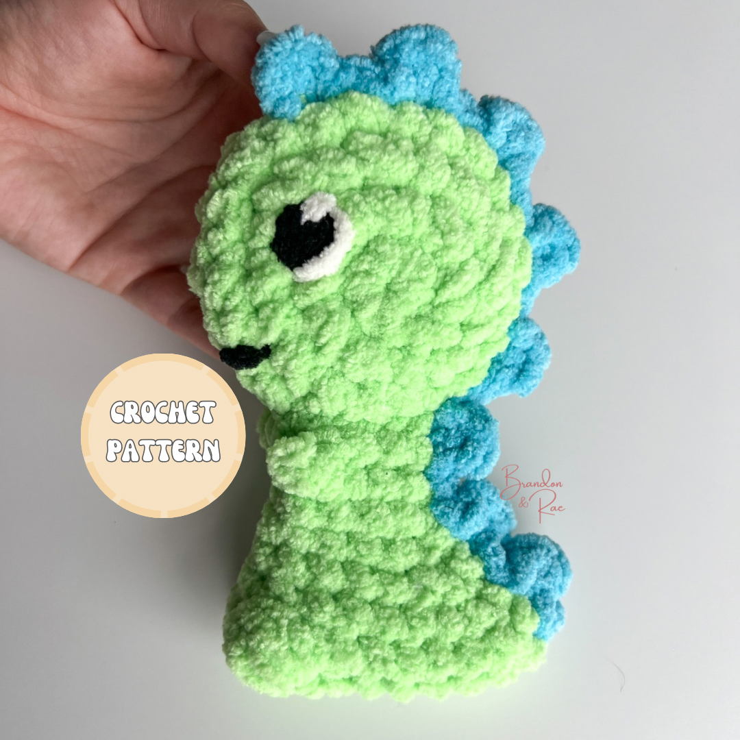 Dino Boo Boo Buddy Crochet Pattern