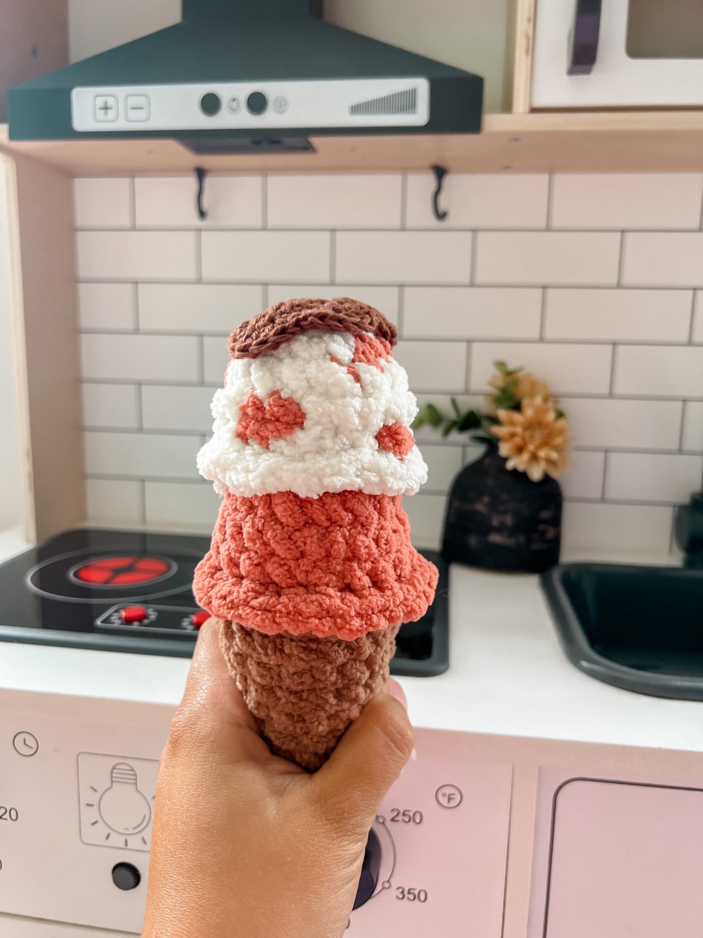 Make Your Own Ice Cream Cone Crochet Pattern - Brandon & Rae