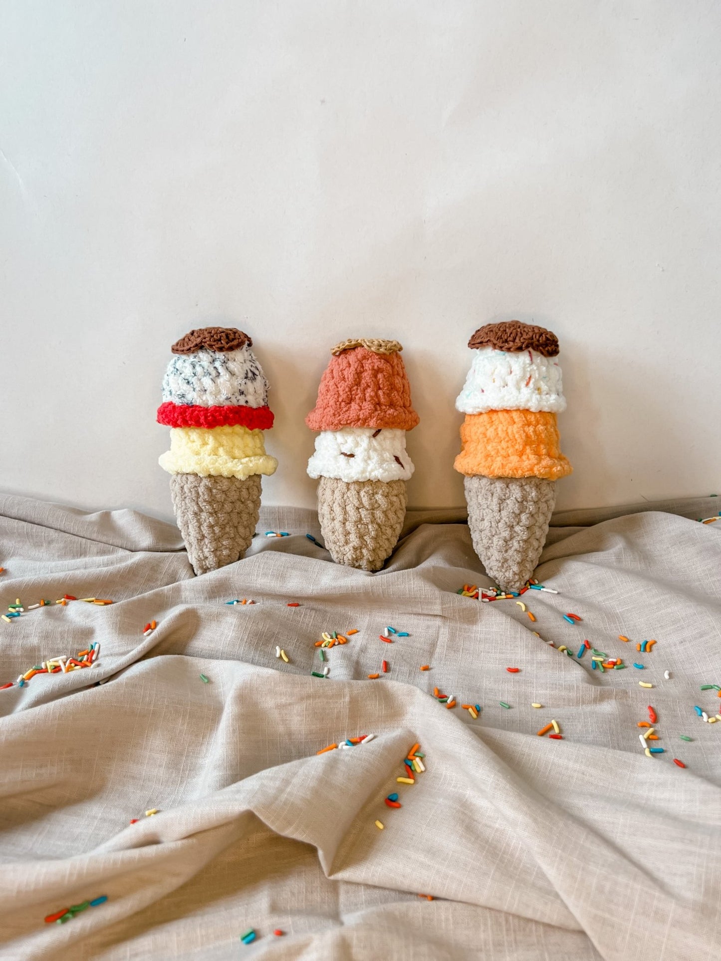 Make Your Own Ice Cream Cone Crochet Pattern - Brandon & Rae